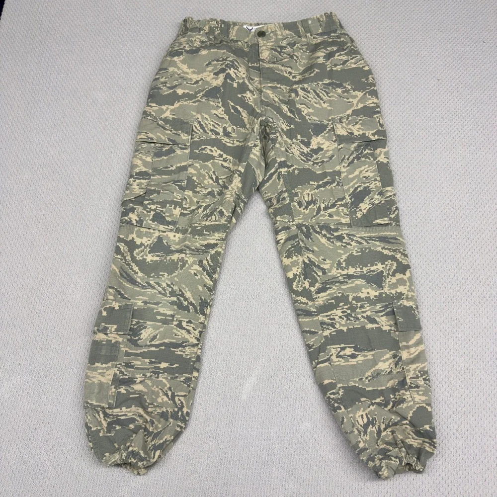 US Air Force Cargo Joggers Mens 32L Digital Tiger Stripe Camo Pants Military